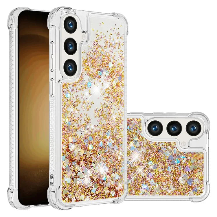 YB Quicksand Series-1 for Samsung Galaxy S24 Case Liquid Glitter Sequins TPU Cover
