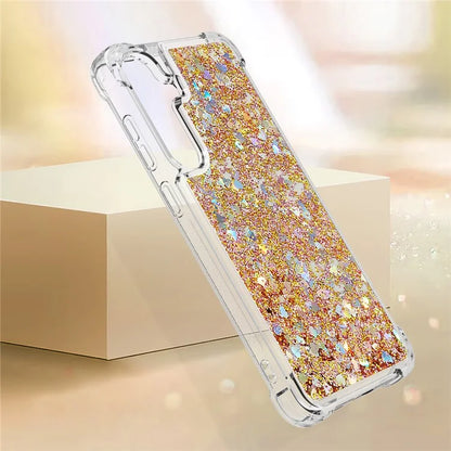 YB Quicksand Series-1 for Samsung Galaxy S24 Case Liquid Glitter Sequins TPU Cover