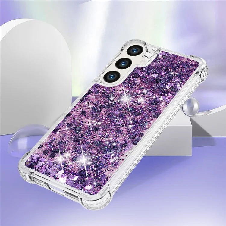 YB Quicksand Series-1 for Samsung Galaxy S24 Case Liquid Glitter Sequins TPU Cover