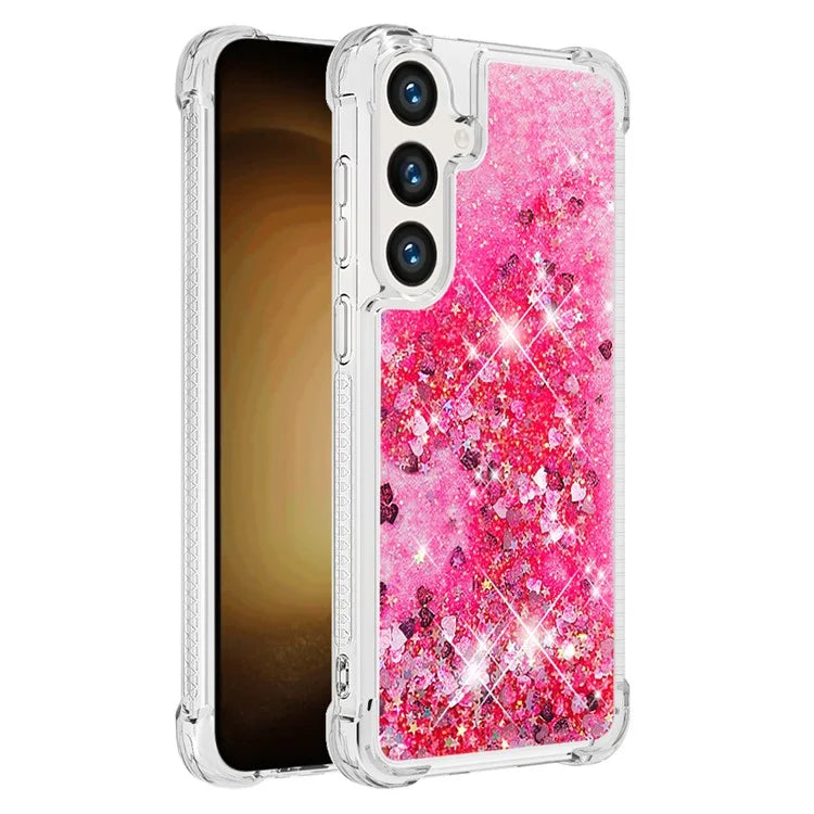 YB Quicksand Series-1 for Samsung Galaxy S24 Case Liquid Glitter Sequins TPU Cover