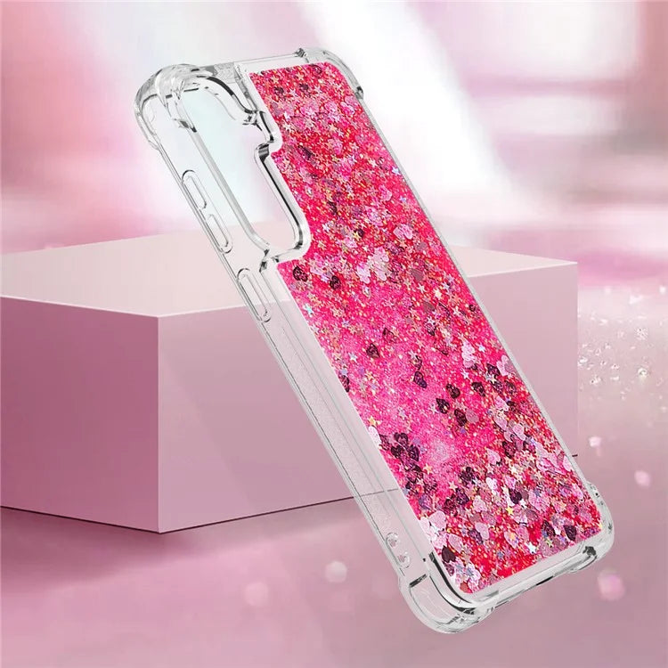 YB Quicksand Series-1 for Samsung Galaxy S24 Case Liquid Glitter Sequins TPU Cover