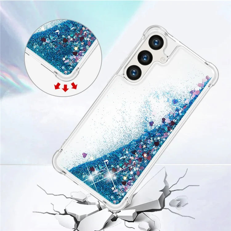 YB Quicksand Series-1 for Samsung Galaxy S24 Case Liquid Glitter Sequins TPU Cover