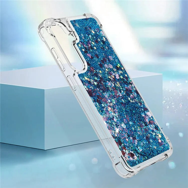 YB Quicksand Series-1 for Samsung Galaxy S24 Case Liquid Glitter Sequins TPU Cover