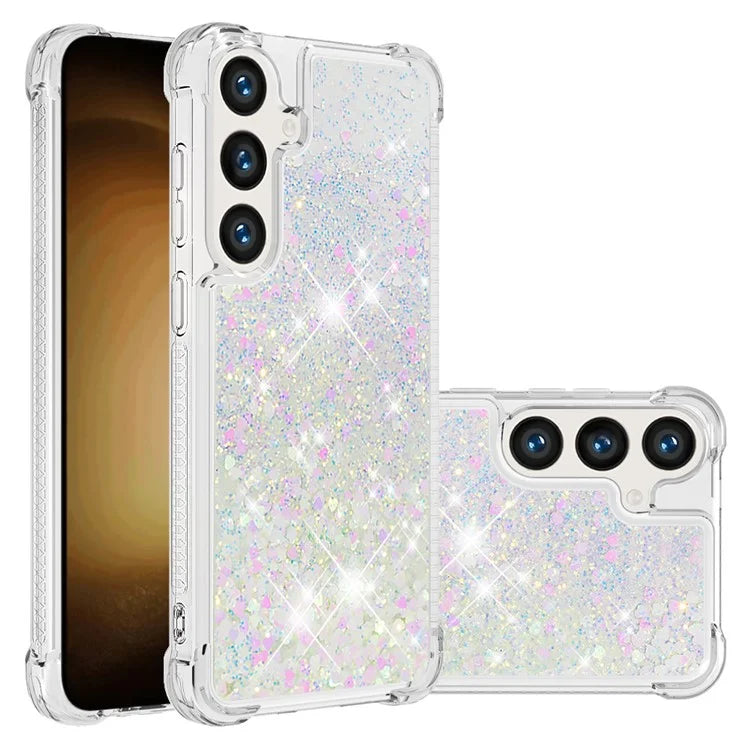 YB Quicksand Series-1 for Samsung Galaxy S24 Case Liquid Glitter Sequins TPU Cover