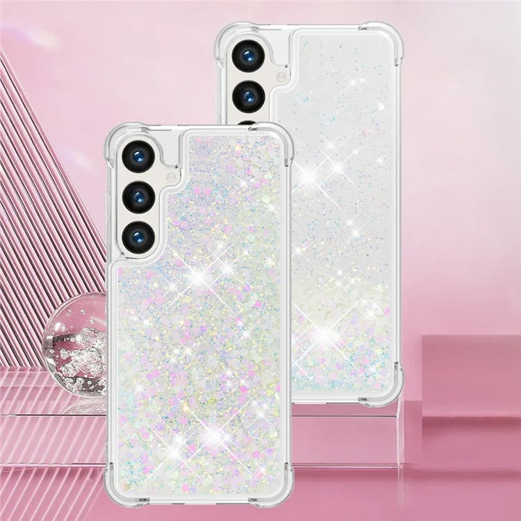 YB Quicksand Series-1 for Samsung Galaxy S24 Case Liquid Glitter Sequins TPU Cover