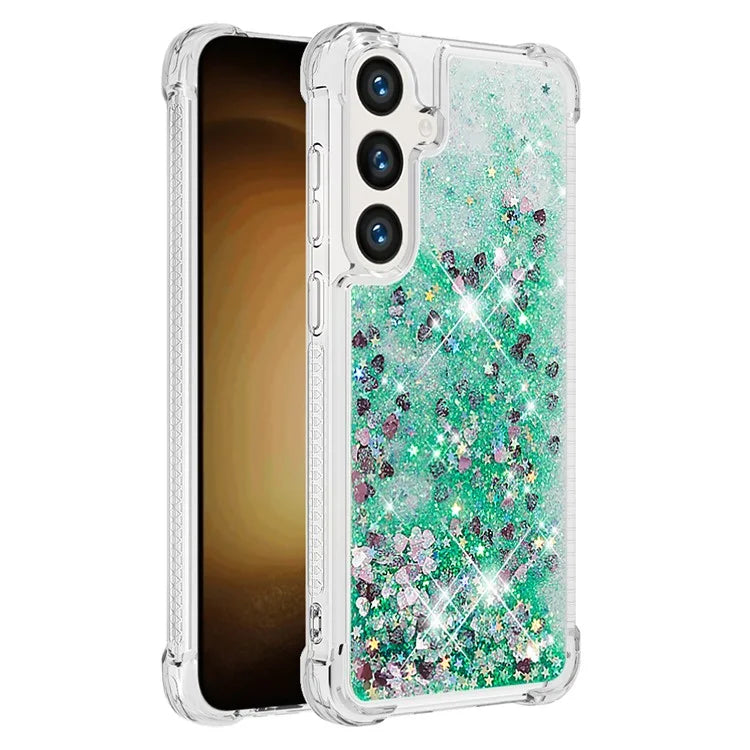 YB Quicksand Series-1 for Samsung Galaxy S24 Case Liquid Glitter Sequins TPU Cover