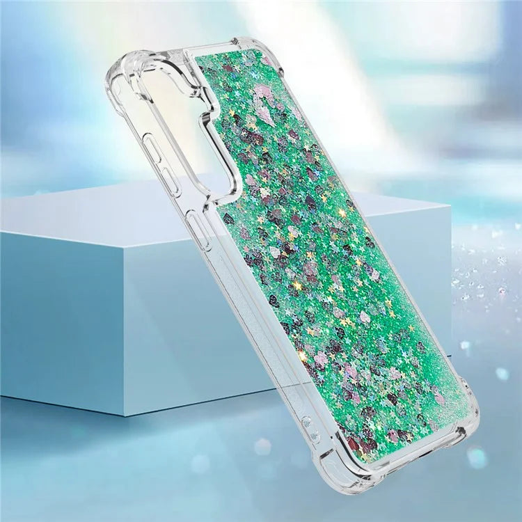 YB Quicksand Series-1 for Samsung Galaxy S24 Case Liquid Glitter Sequins TPU Cover