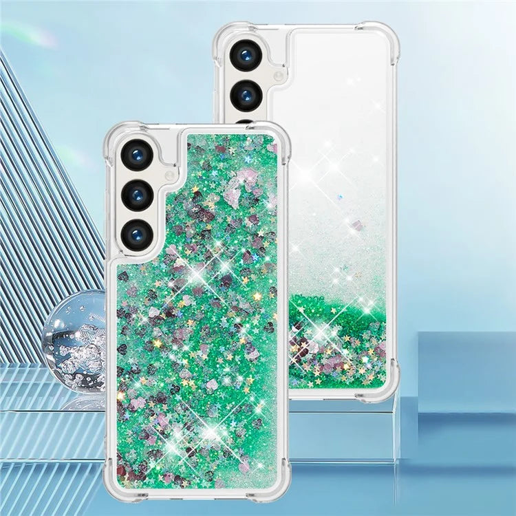 YB Quicksand Series-1 for Samsung Galaxy S24 Case Liquid Glitter Sequins TPU Cover