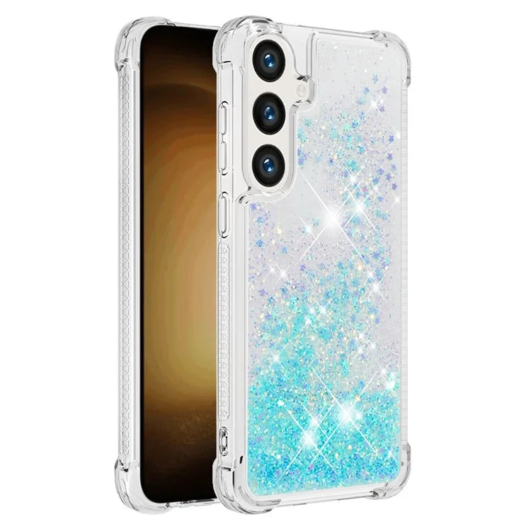 YB Quicksand Series-1 for Samsung Galaxy S24 Case Liquid Glitter Sequins TPU Cover