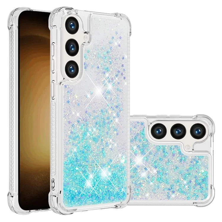 YB Quicksand Series-1 for Samsung Galaxy S24 Case Liquid Glitter Sequins TPU Cover