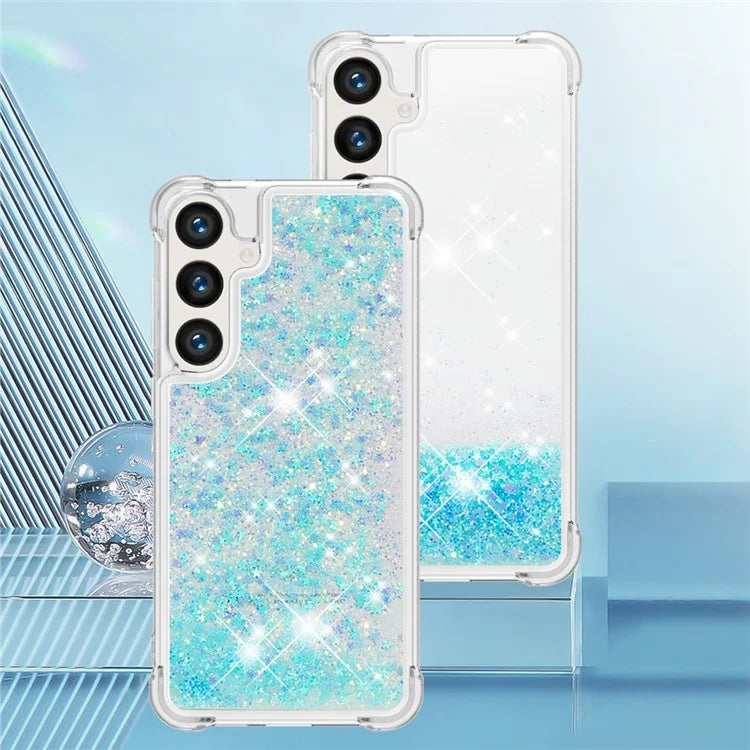 YB Quicksand Series-1 for Samsung Galaxy S24 Case Liquid Glitter Sequins TPU Cover