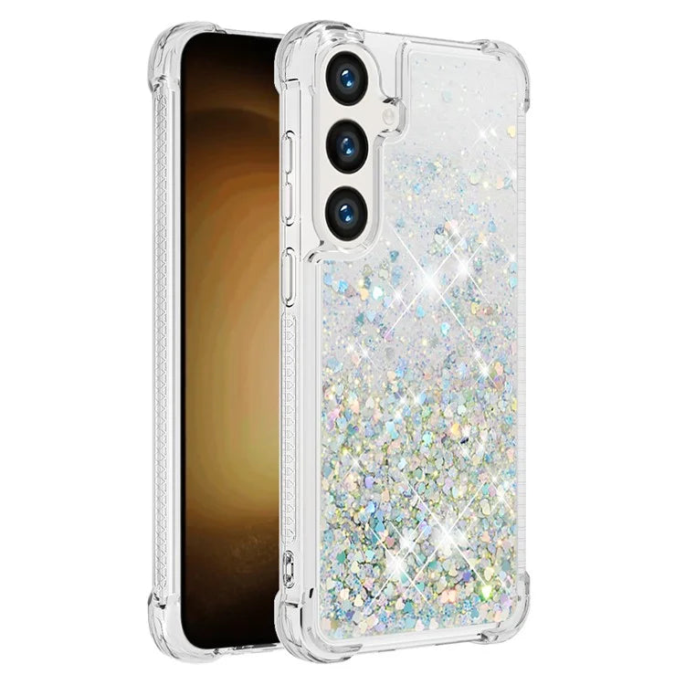YB Quicksand Series-1 for Samsung Galaxy S24 Case Liquid Glitter Sequins TPU Cover
