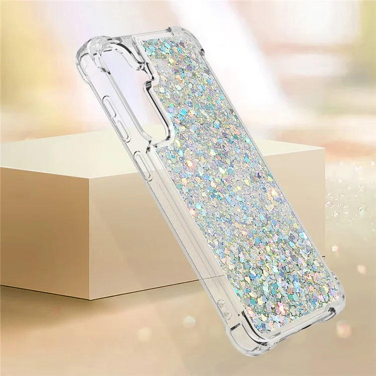 YB Quicksand Series-1 for Samsung Galaxy S24 Case Liquid Glitter Sequins TPU Cover