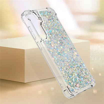 YB Quicksand Series-1 for Samsung Galaxy S24 Case Liquid Glitter Sequins TPU Cover