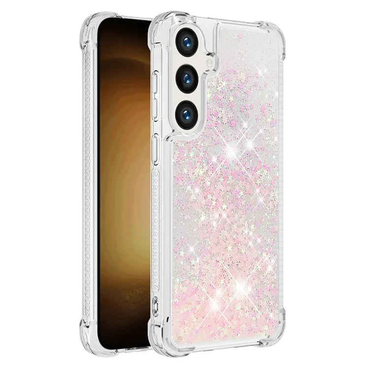 YB Quicksand Series-1 for Samsung Galaxy S24 Case Liquid Glitter Sequins TPU Cover