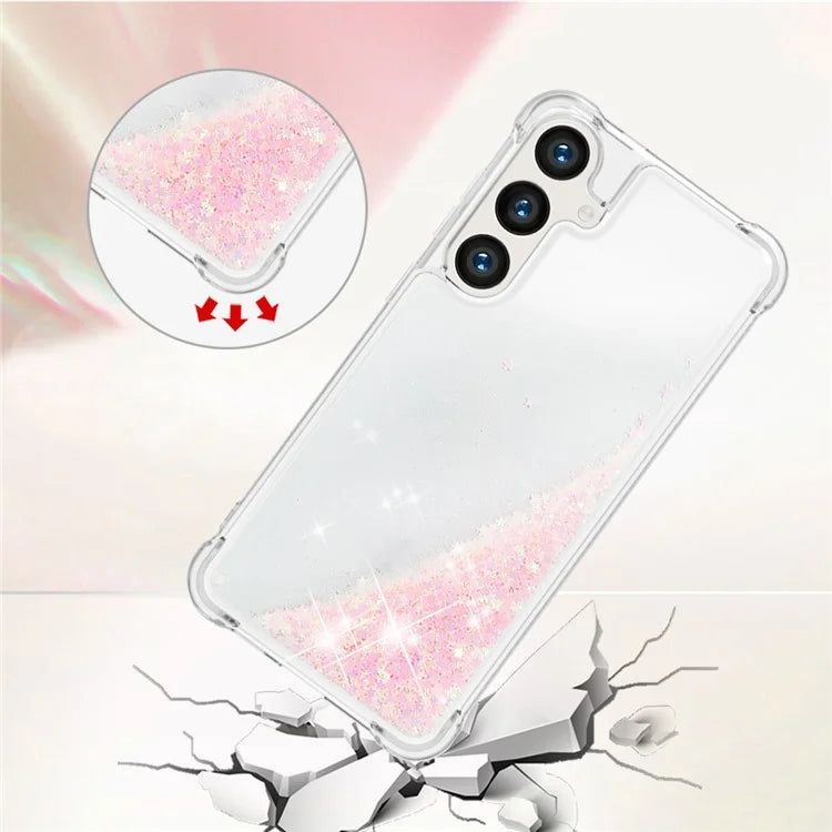 YB Quicksand Series-1 for Samsung Galaxy S24 Case Liquid Glitter Sequins TPU Cover