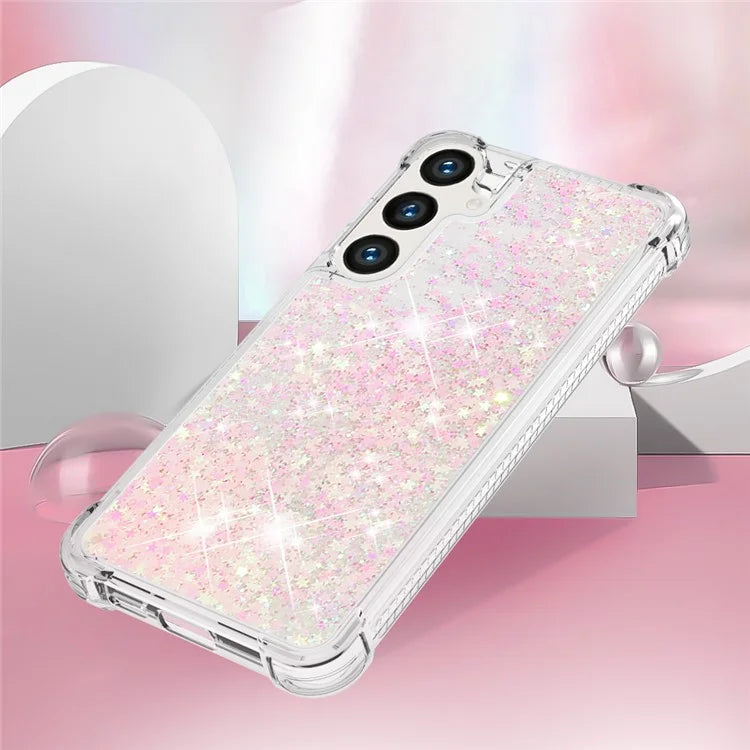 YB Quicksand Series-1 for Samsung Galaxy S24 Case Liquid Glitter Sequins TPU Cover