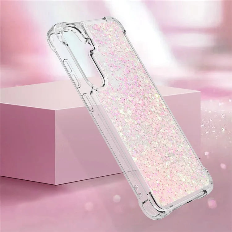 YB Quicksand Series-1 for Samsung Galaxy S24 Case Liquid Glitter Sequins TPU Cover