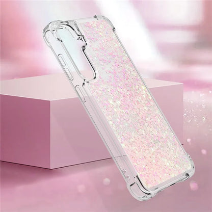 YB Quicksand Series-1 for Samsung Galaxy S24 Case Liquid Glitter Sequins TPU Cover