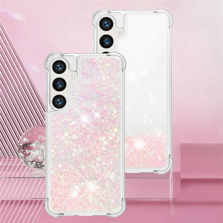 YB Quicksand Series-1 for Samsung Galaxy S24 Case Liquid Glitter Sequins TPU Cover