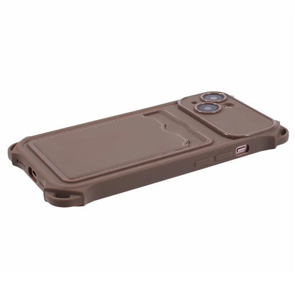 HRX Series for iPhone 13 Case Anti-drop TPU Phone Cover with Card Slot (Precise Cutout)
