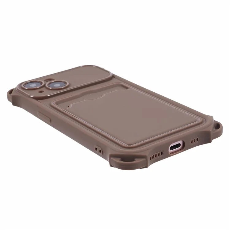 HRX Series for iPhone 13 Case Anti-drop TPU Phone Cover with Card Slot (Precise Cutout)