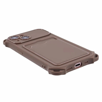 HRX Series for iPhone 13 Case Anti-drop TPU Phone Cover with Card Slot (Precise Cutout)