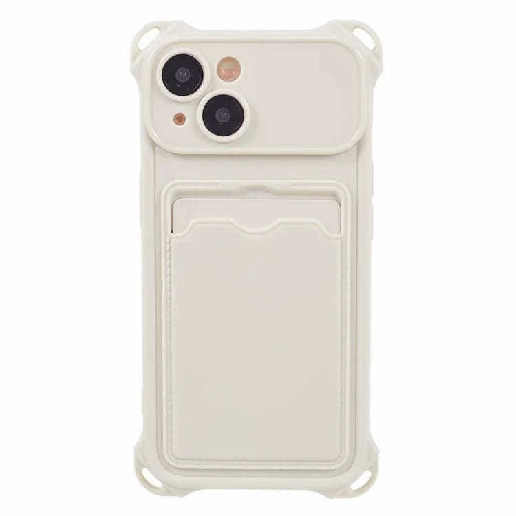 HRX Series for iPhone 13 Case Anti-drop TPU Phone Cover with Card Slot (Precise Cutout)