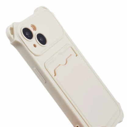 HRX Series for iPhone 13 Case Anti-drop TPU Phone Cover with Card Slot (Precise Cutout)