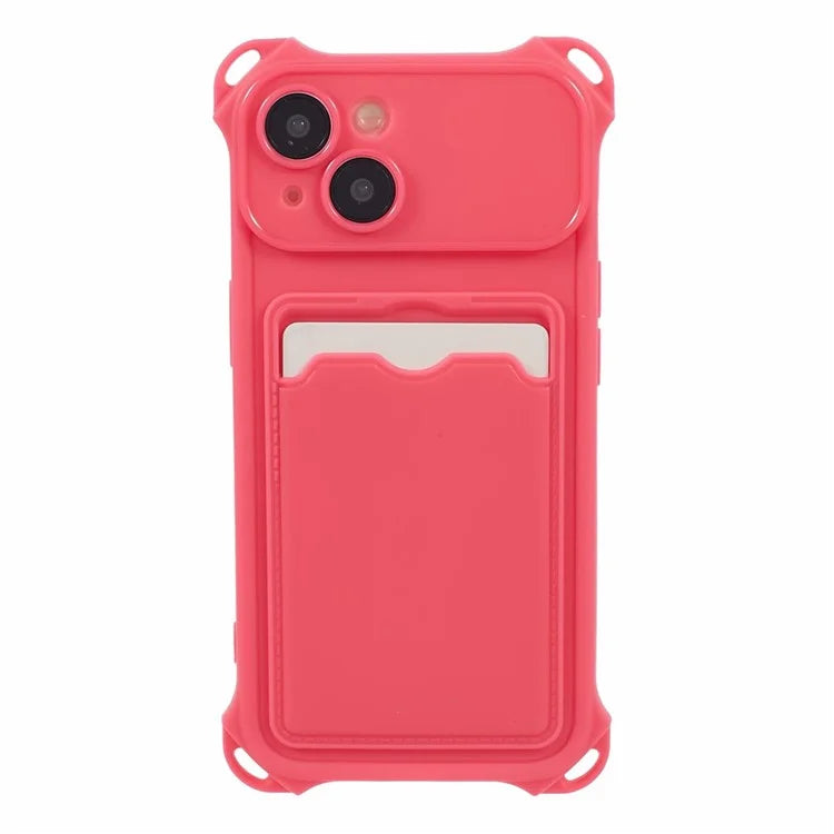 HRX Series for iPhone 13 Case Anti-drop TPU Phone Cover with Card Slot (Precise Cutout)