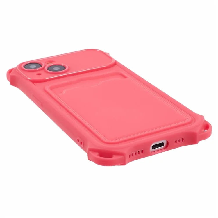 HRX Series for iPhone 13 Case Anti-drop TPU Phone Cover with Card Slot (Precise Cutout)