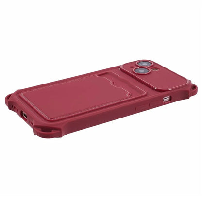 HRX Series for iPhone 13 Case Anti-drop TPU Phone Cover with Card Slot (Precise Cutout)