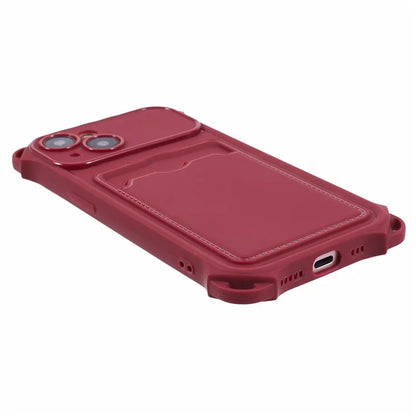 HRX Series for iPhone 13 Case Anti-drop TPU Phone Cover with Card Slot (Precise Cutout)
