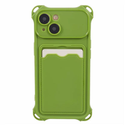 HRX Series for iPhone 13 Case Anti-drop TPU Phone Cover with Card Slot (Precise Cutout)