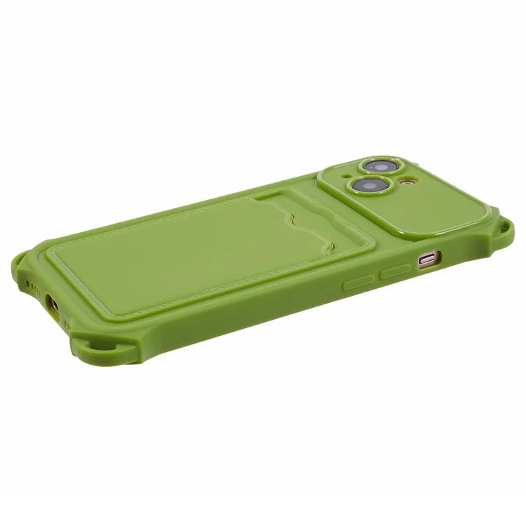 HRX Series for iPhone 13 Case Anti-drop TPU Phone Cover with Card Slot (Precise Cutout)