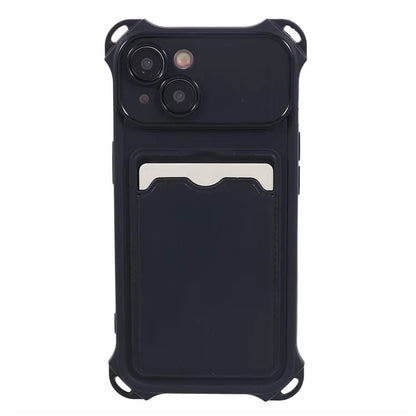 HRX Series for iPhone 13 Case Anti-drop TPU Phone Cover with Card Slot (Precise Cutout)