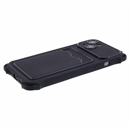 HRX Series for iPhone 13 Case Anti-drop TPU Phone Cover with Card Slot (Precise Cutout)