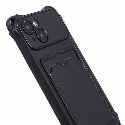 HRX Series for iPhone 13 Case Anti-drop TPU Phone Cover with Card Slot (Precise Cutout)