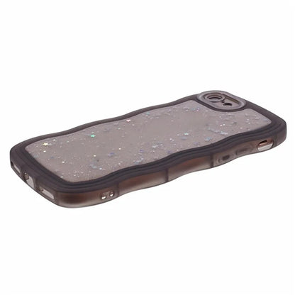 JTW Series for iPhone 7 / 8 / SE (2020) / SE (2022) Case Glitter Stars Wavy Edge TPU Cover