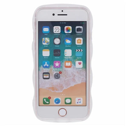 JTW Series for iPhone 7 / 8 / SE (2020) / SE (2022) Case Glitter Stars Wavy Edge TPU Cover