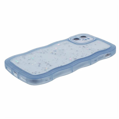 JTW Series for iPhone 12 Case Wavy Edge Star Sequins Epoxy Phone Cover