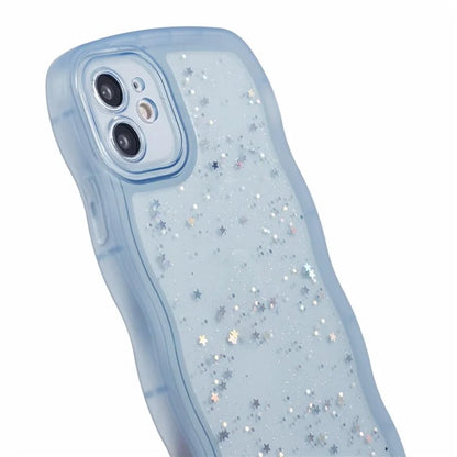 JTW Series for iPhone 12 Case Wavy Edge Star Sequins Epoxy Phone Cover