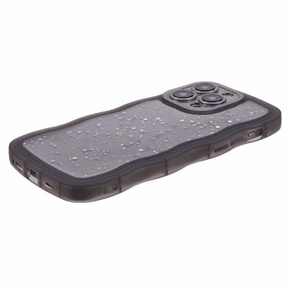 JTW Series for iPhone 12 Pro Max Case Epoxy Glitter Stars TPU Cover