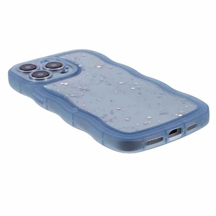 JTW Series for iPhone 12 Pro Max Case Epoxy Glitter Stars TPU Cover