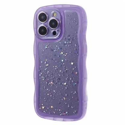 JTW Series for iPhone 14 Pro Case Epoxy Star Sequins Phone TPU Cover