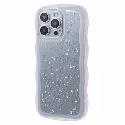 JTW Series for iPhone 14 Pro Case Epoxy Star Sequins Phone TPU Cover
