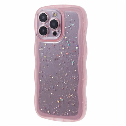 JTW Series for iPhone 14 Pro Case Epoxy Star Sequins Phone TPU Cover