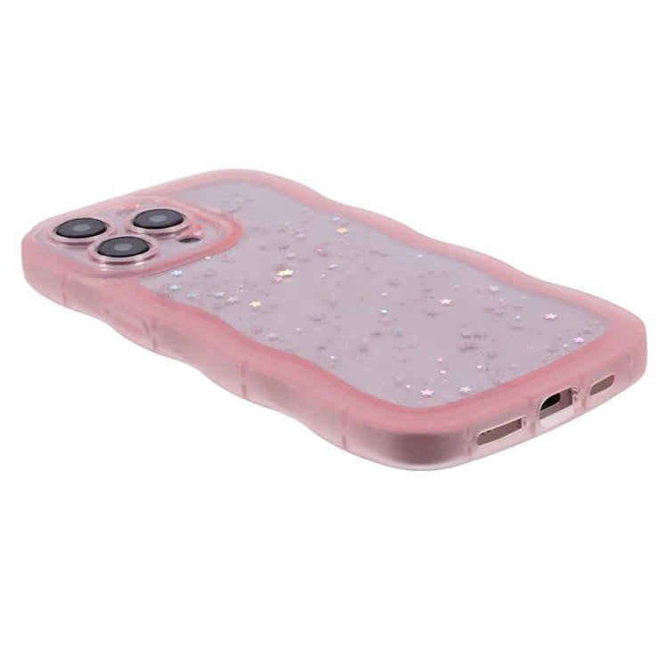JTW Series for iPhone 14 Pro Case Epoxy Star Sequins Phone TPU Cover