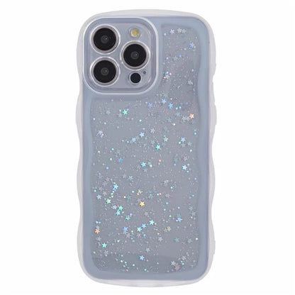 JTW Series for iPhone 13 Pro Max Case Wavy Frame Soft TPU Epoxy Phone Cover