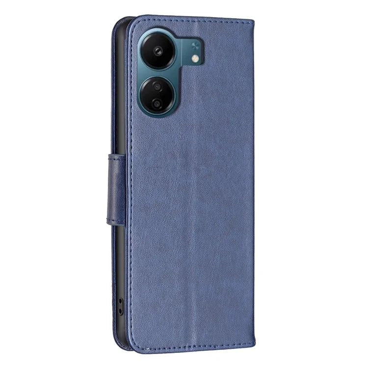 For Xiaomi Redmi 13C 4G / Poco C65 4G Case Butterfly Imprinted PU Leather Wallet Phone Cover